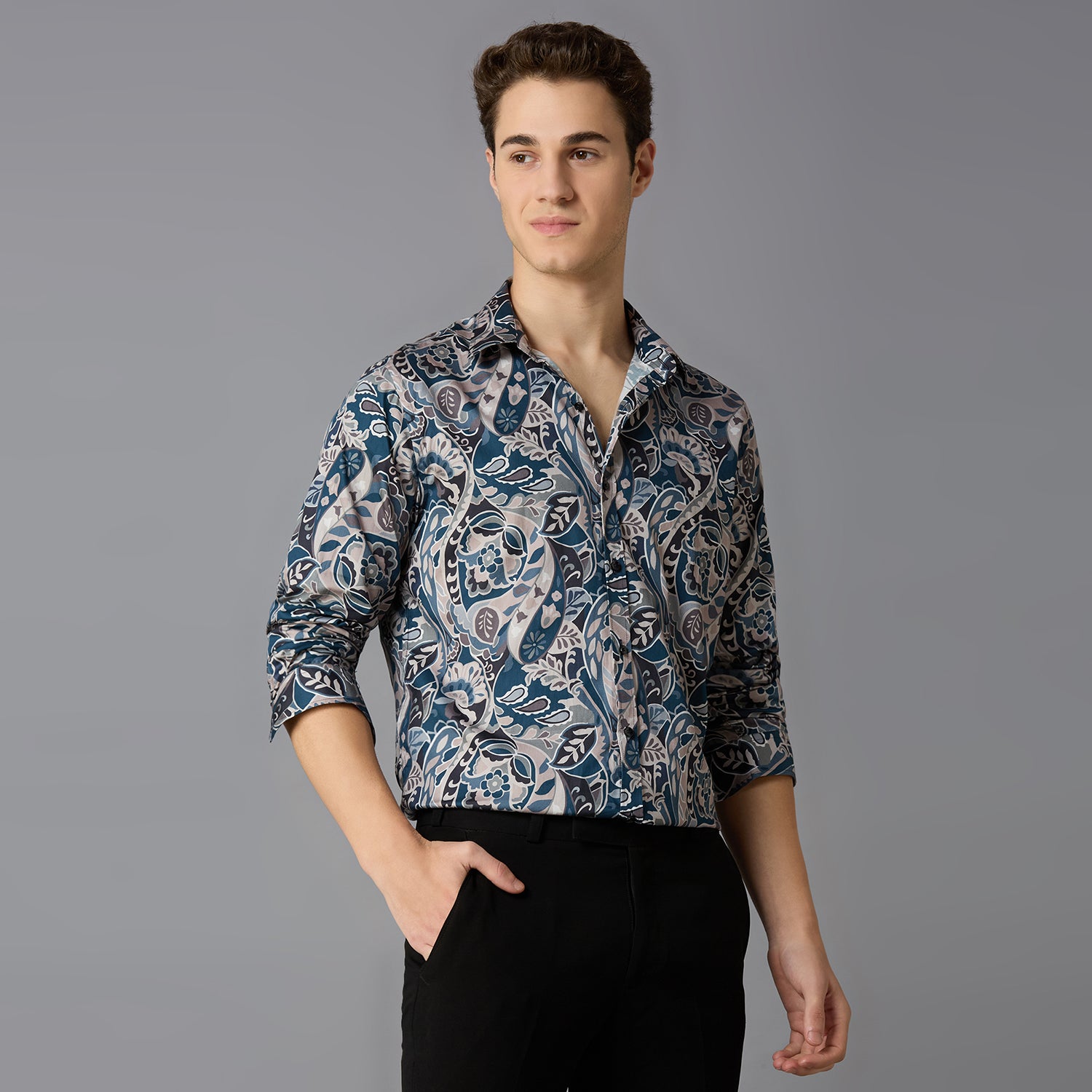 Giza Cotton Printed Shirt