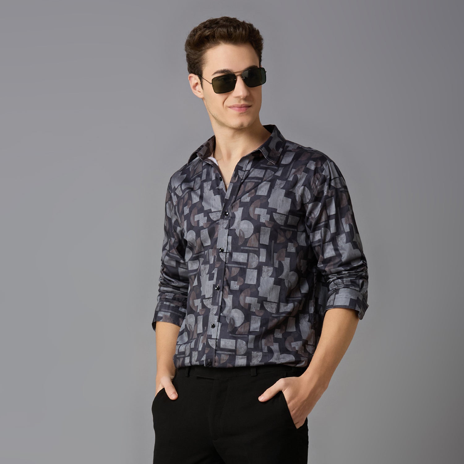 Giza Cotton Printed Shirt