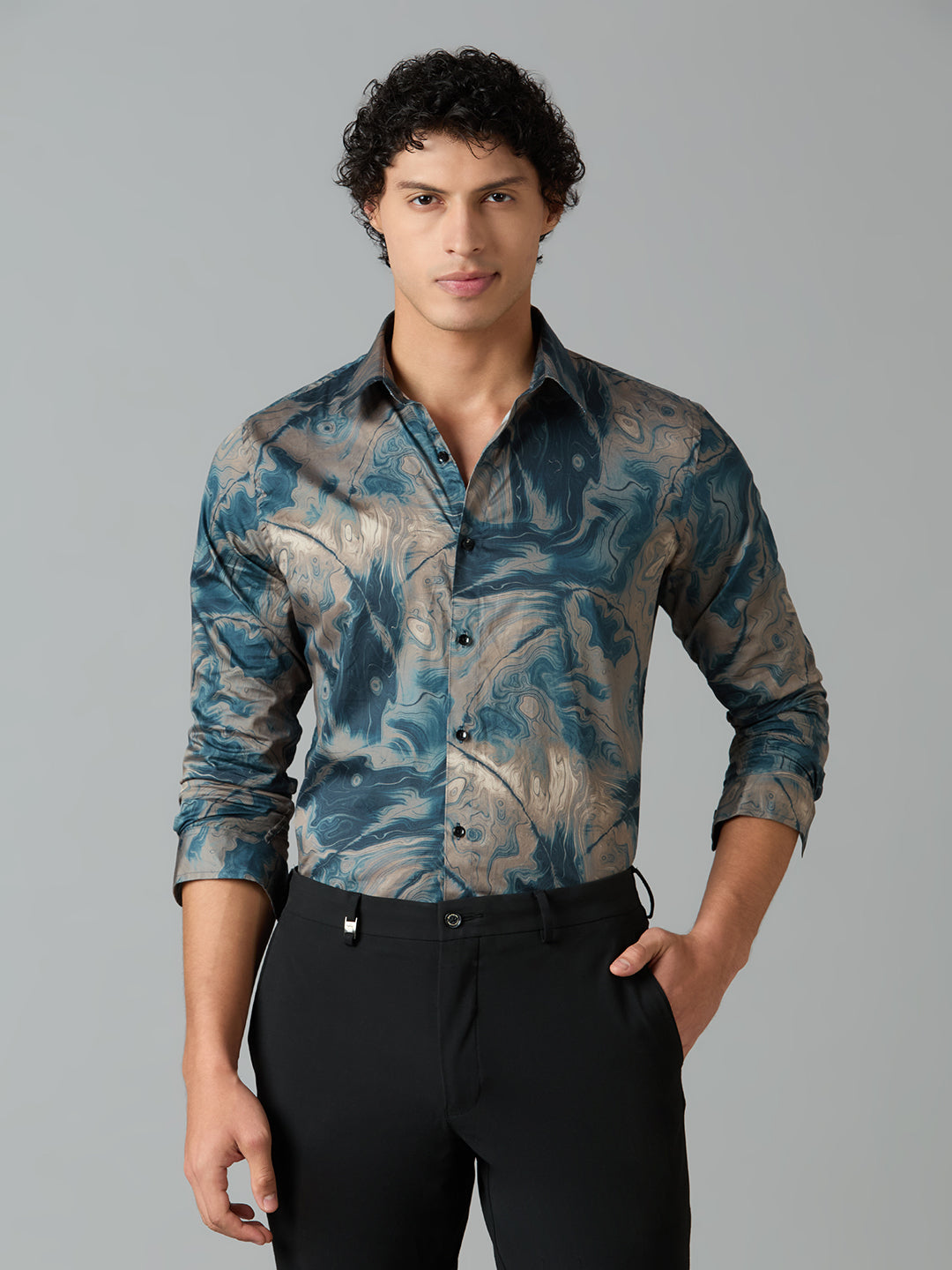 Giza Cotton Printed Shirt