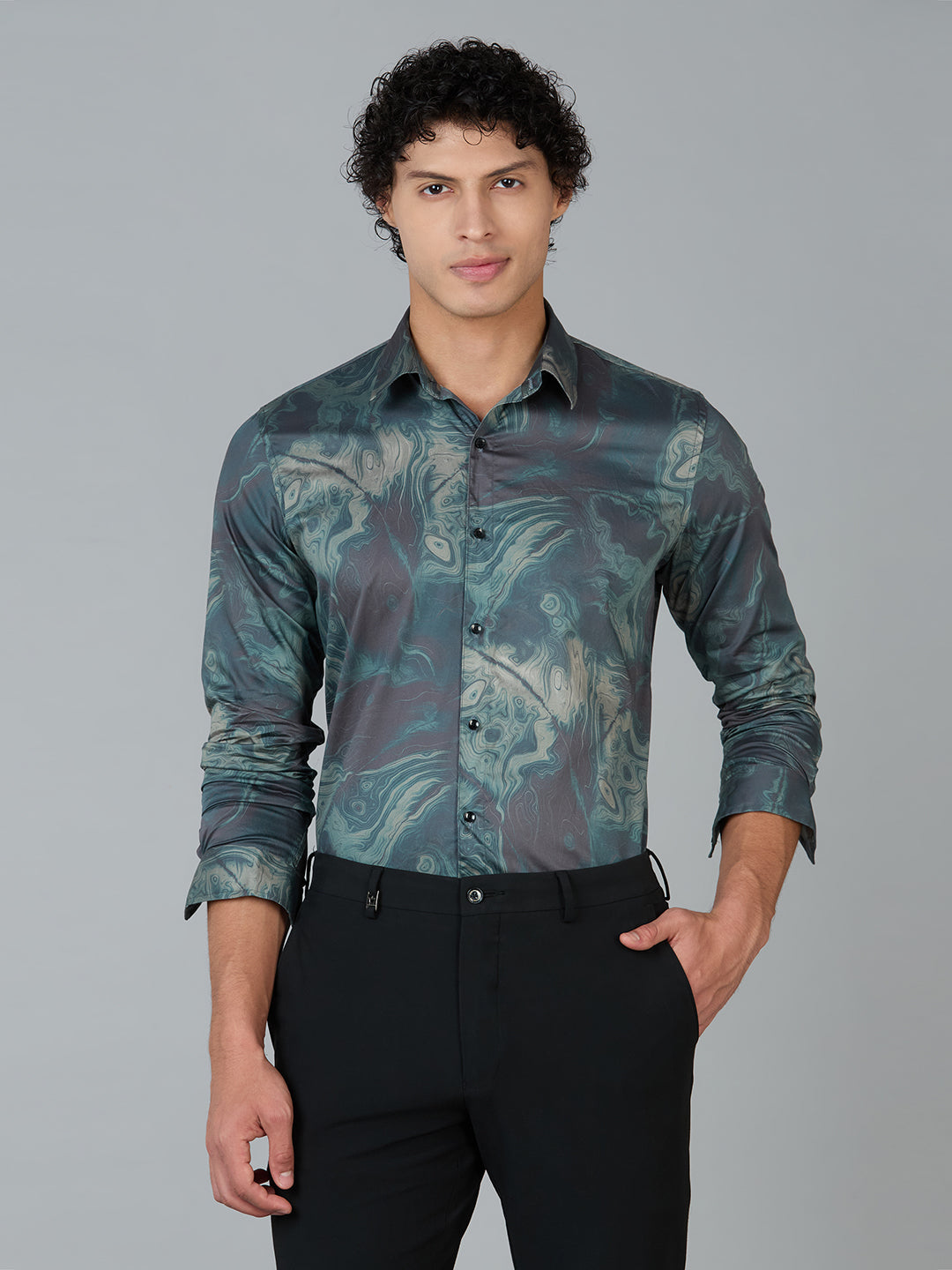 Giza Cotton Printed Shirt