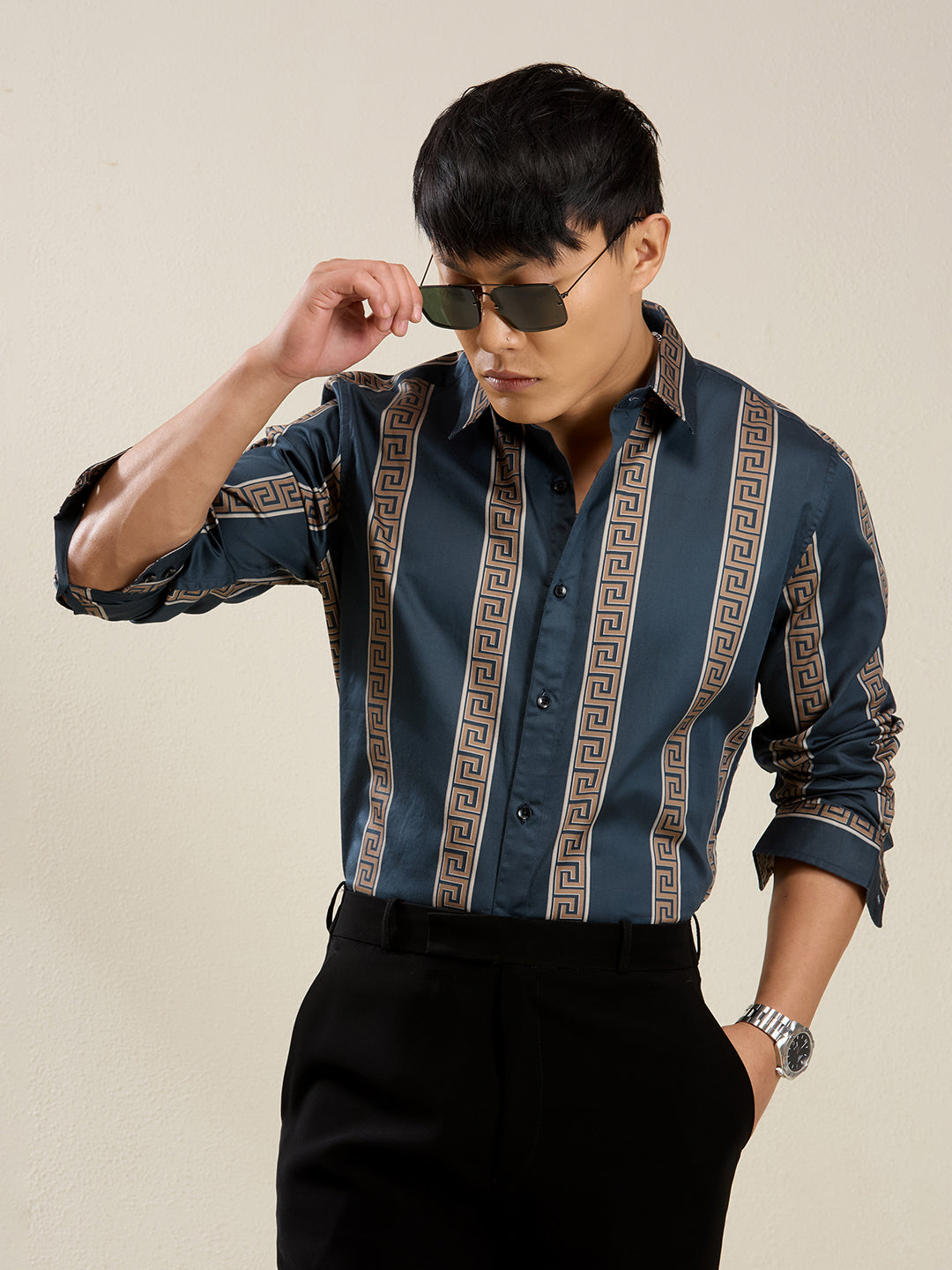 Giza Cotton Printed Shirt