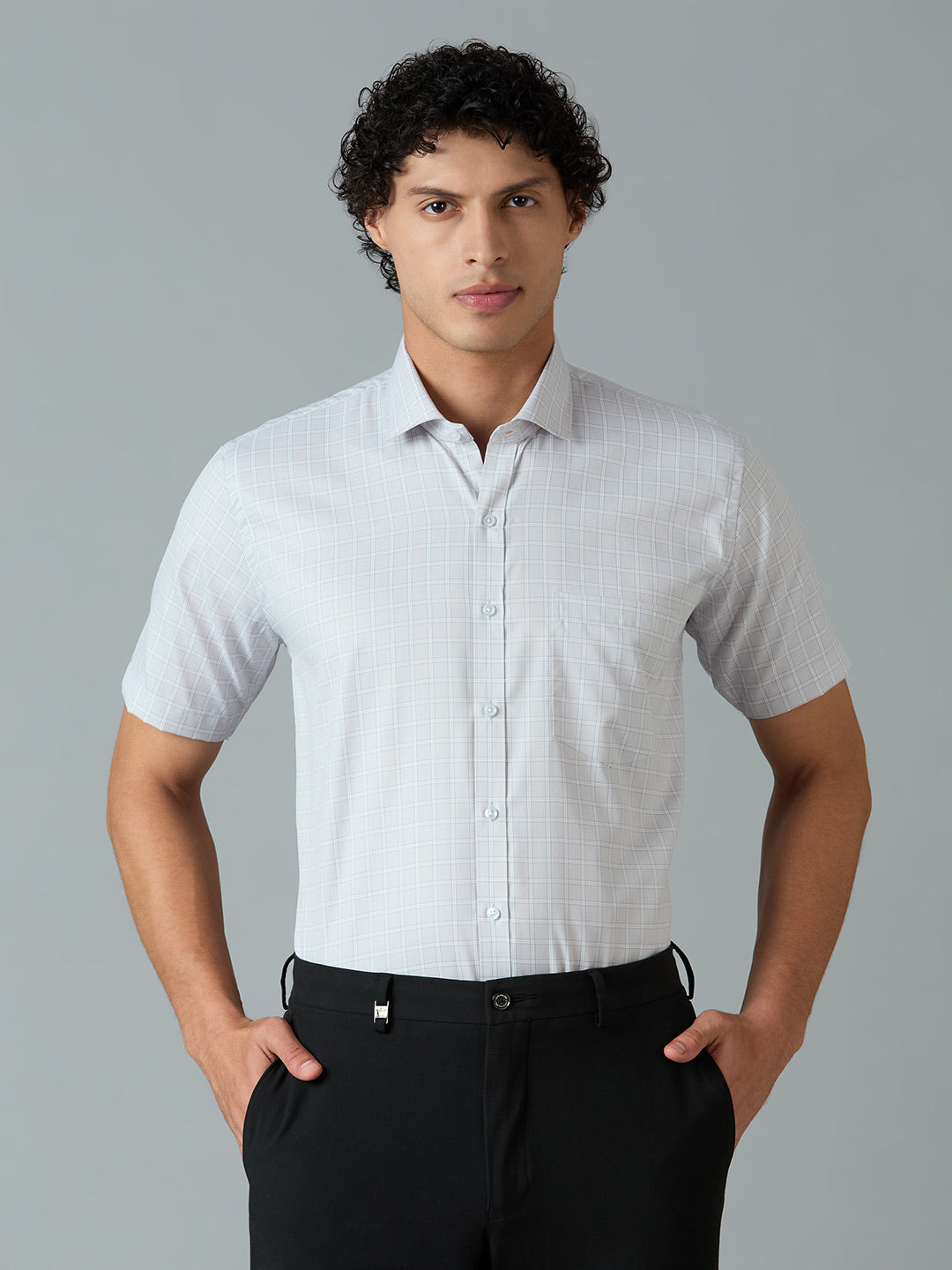 SHORT SLEEVE CHECKERED SHIRT