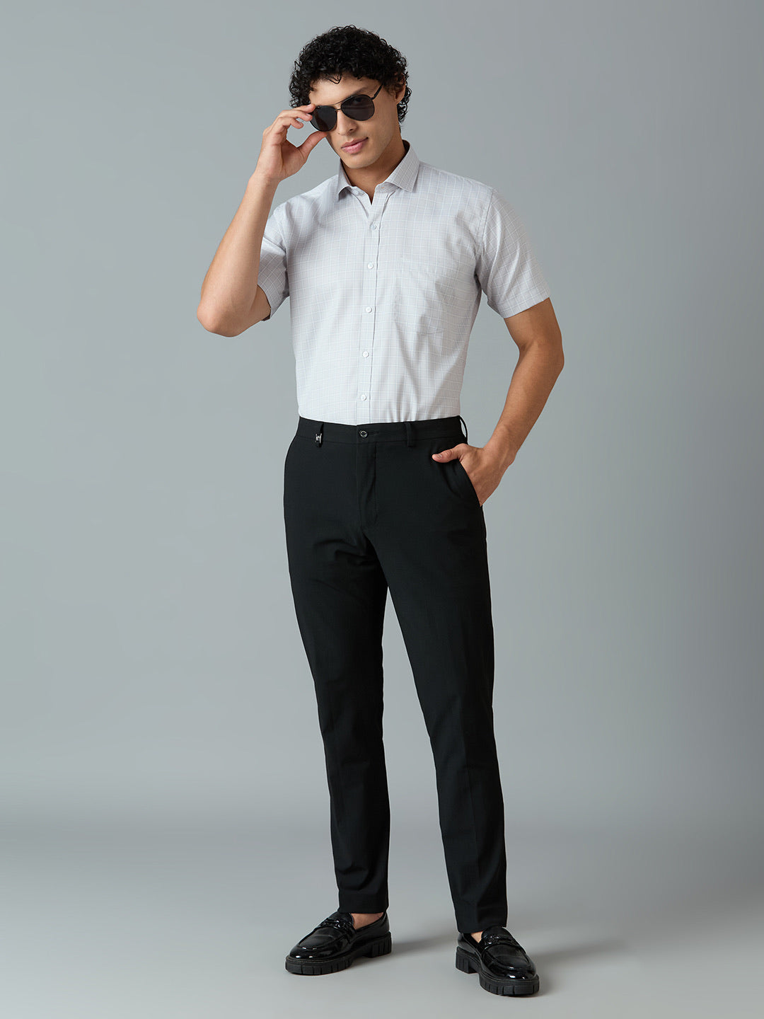 SHORT SLEEVE CHECKERED SHIRT