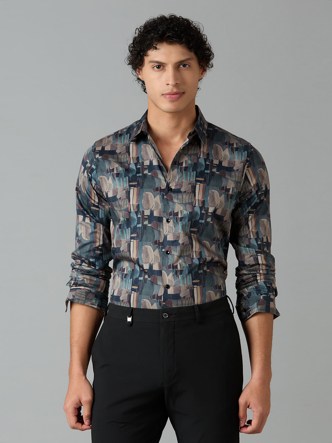Giza Cotton Printed Shirt