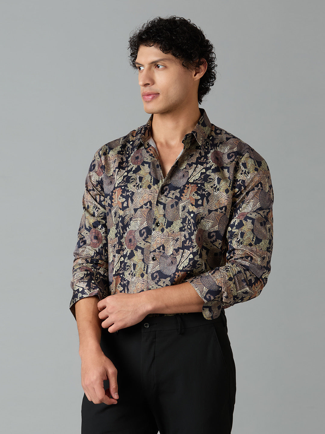 Giza Cotton Printed Shirt