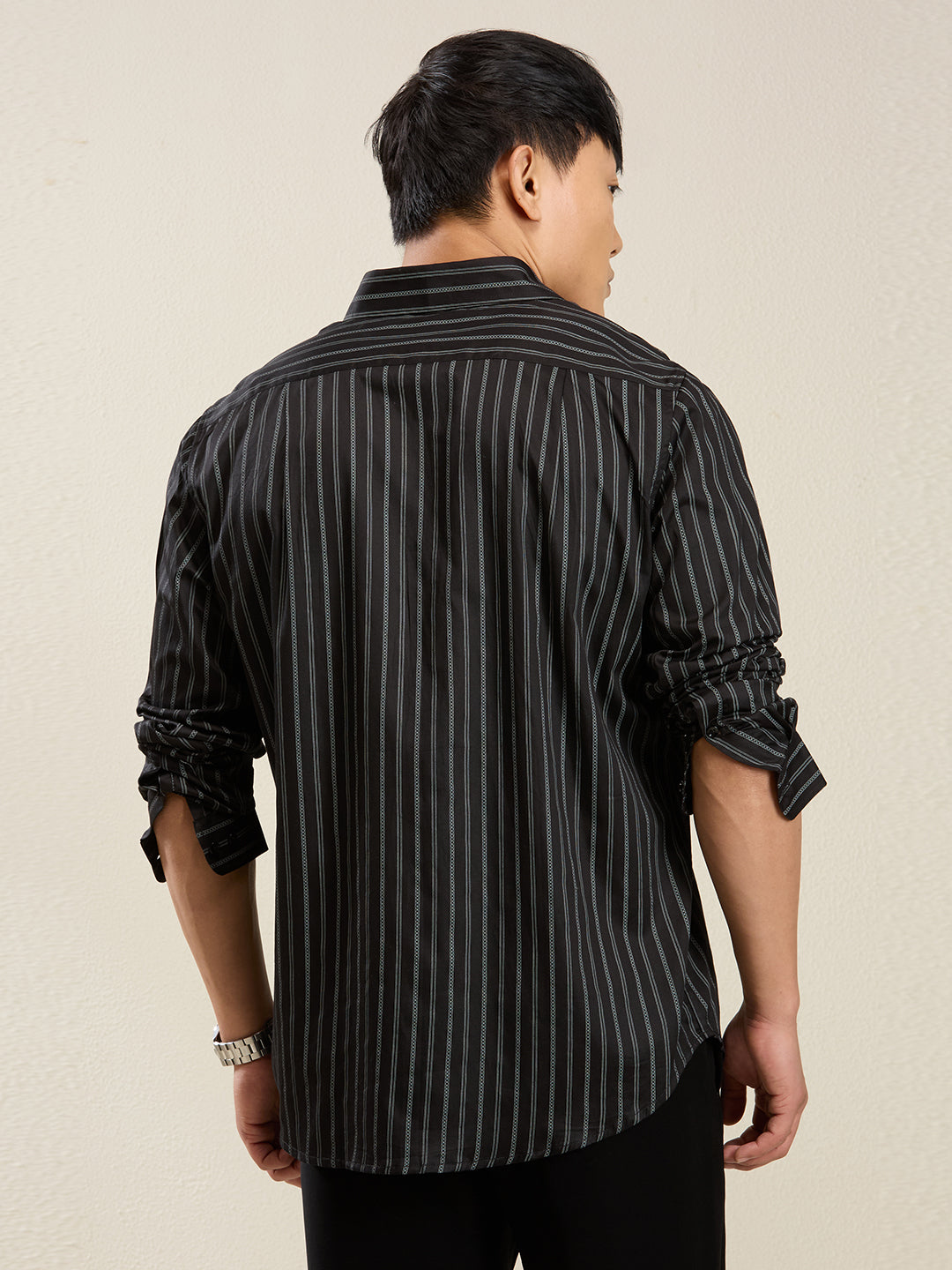 Shadow Stripes – 100% Cotton Slim Fit Shirt