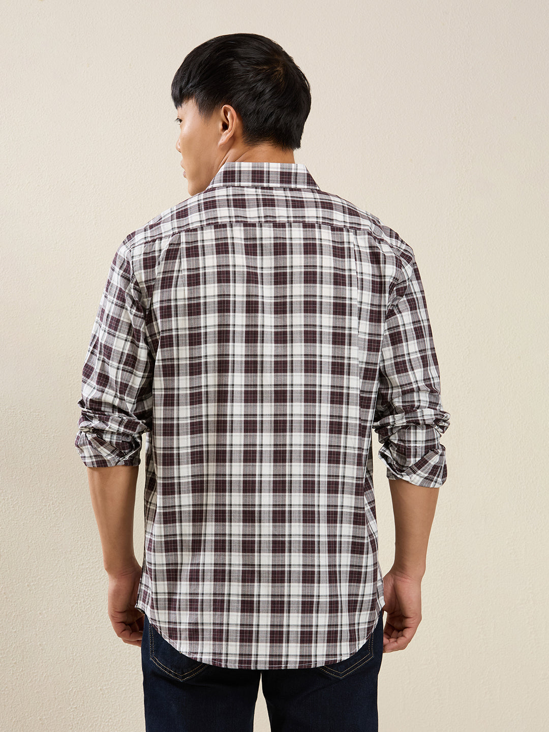 Men’s Slim Fit Checkered Shirt
