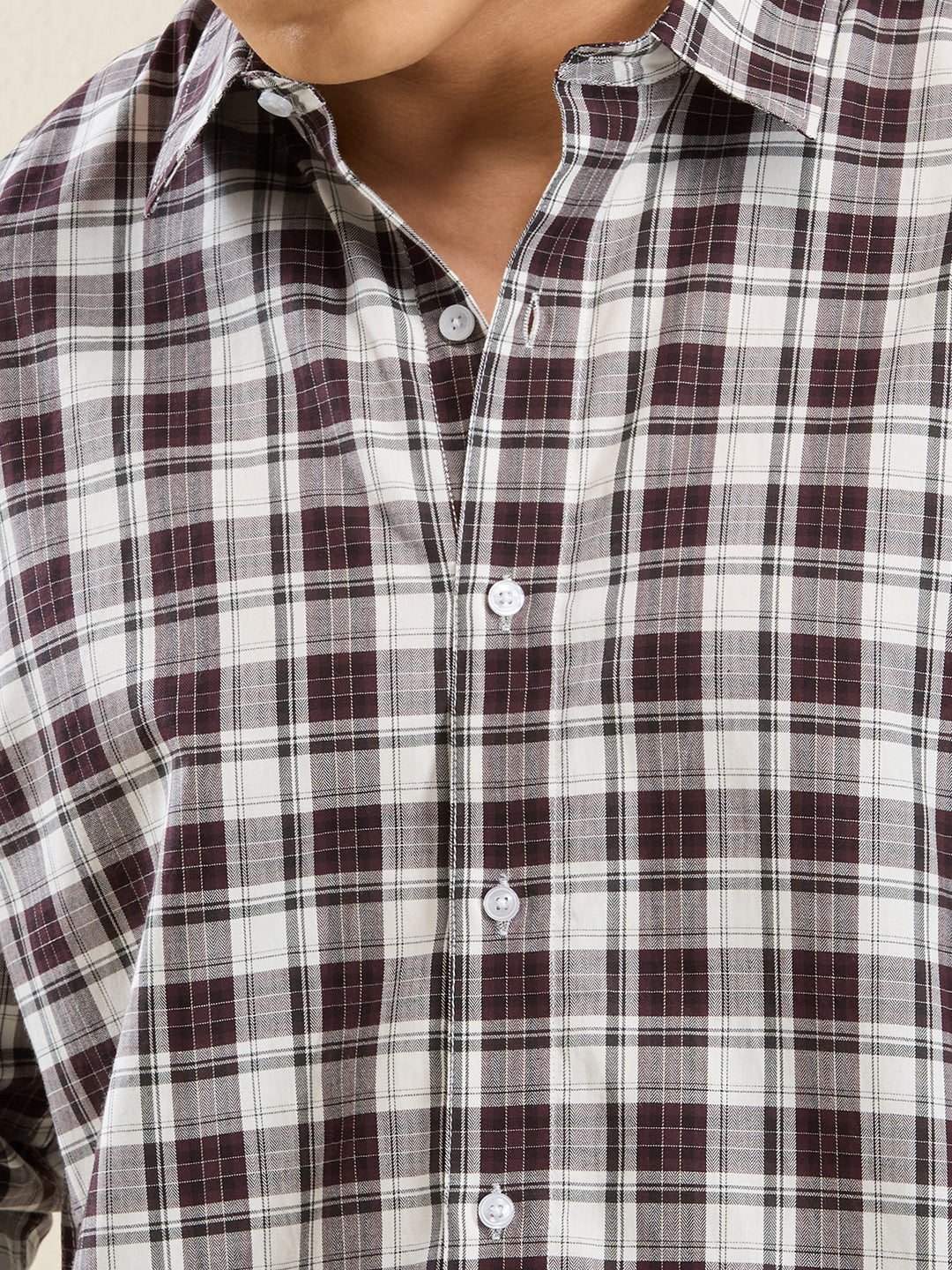 Men’s Slim Fit Checkered Shirt