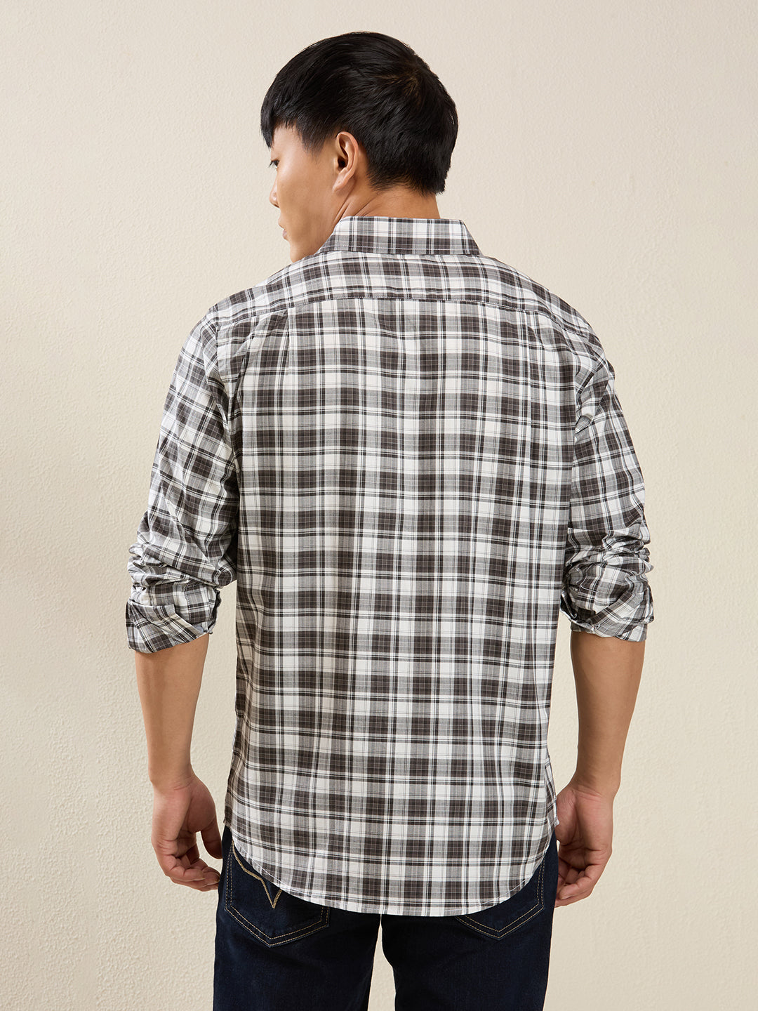Men’s Slim Fit Checkered Shirt